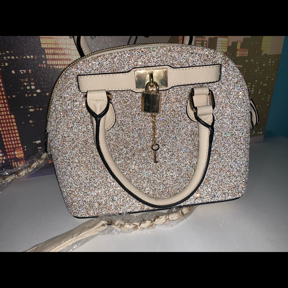 Aldo Golden Glitter Bag